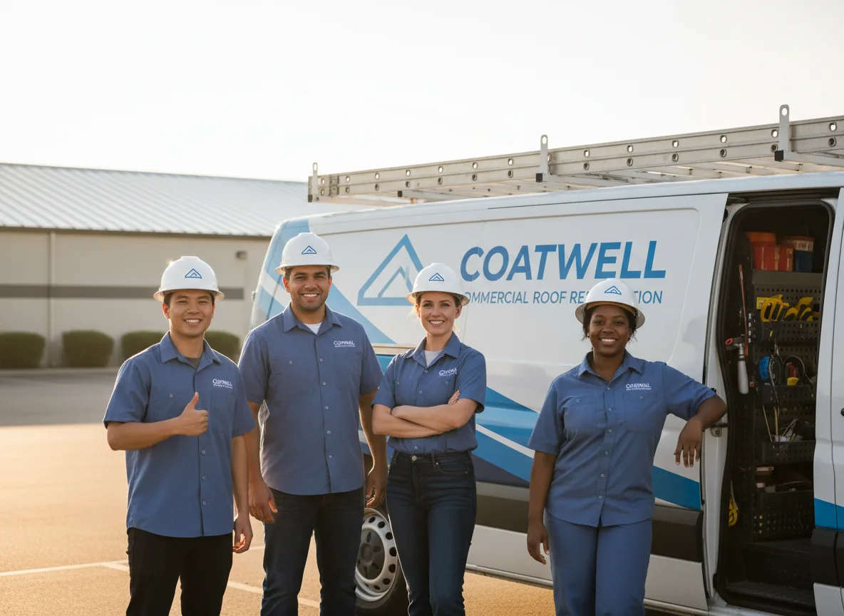 Commercial roof coating company in Evansdale, IA